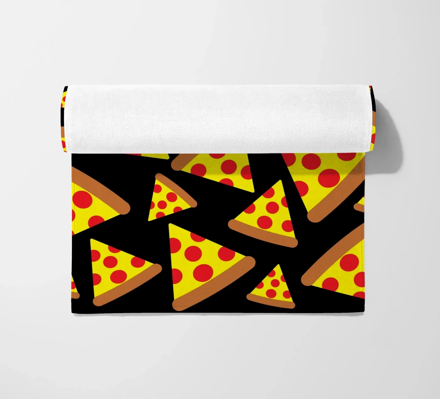 Pizza pattern strandhanddoek van baobabprintstore