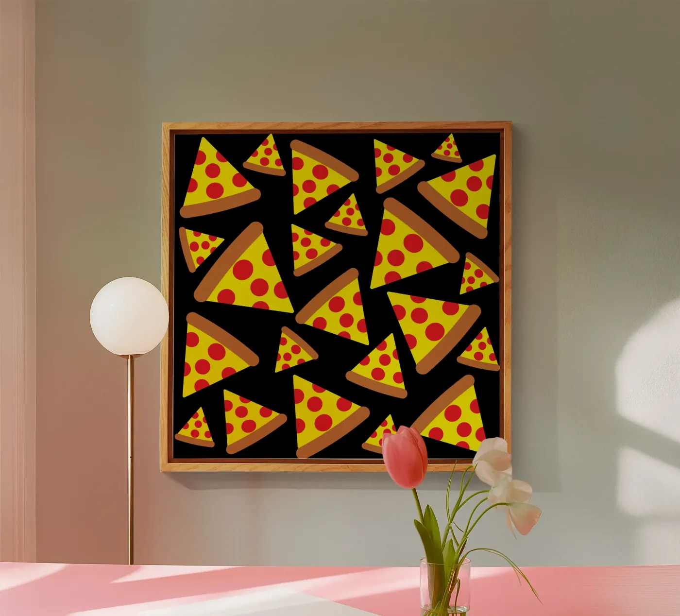 Pizza pattern plexiglas de baobabprintstore