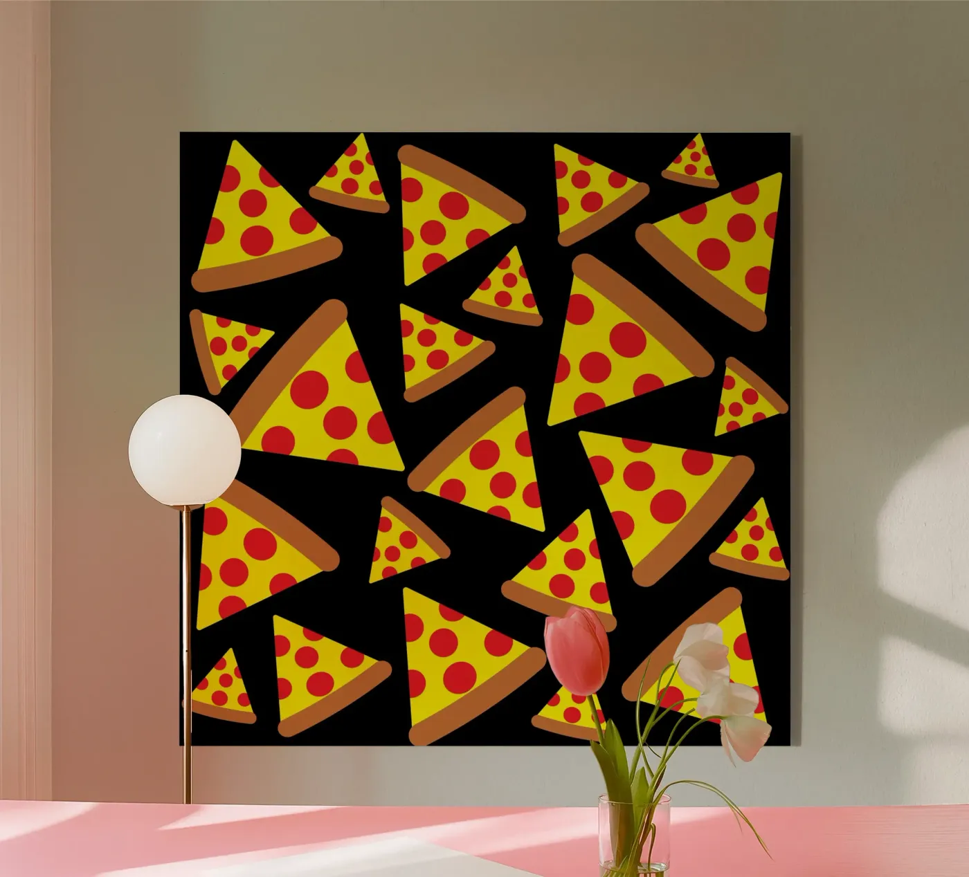 Pizza pattern plexiglas de baobabprintstore