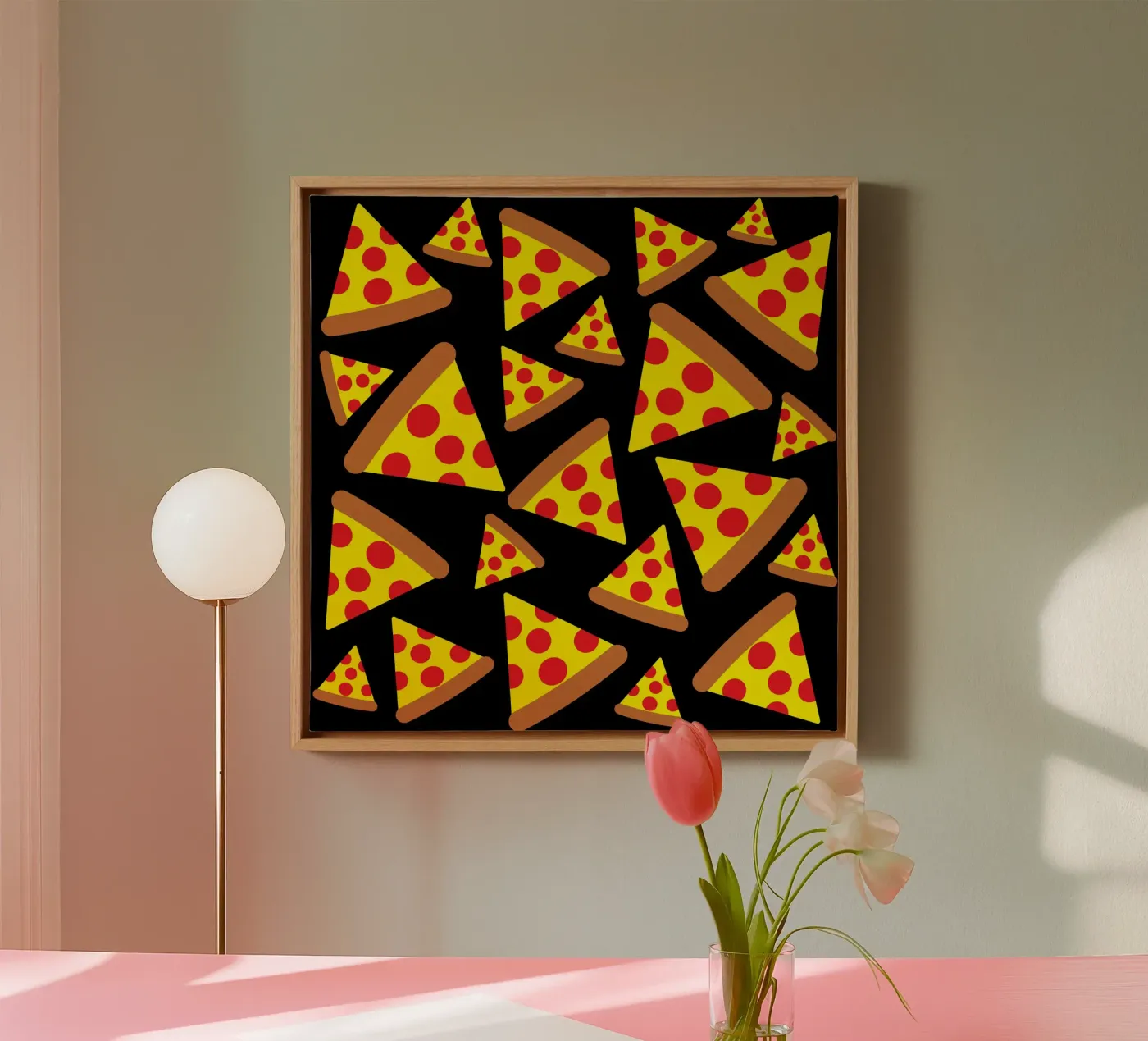 Pizza pattern toile de baobabprintstore