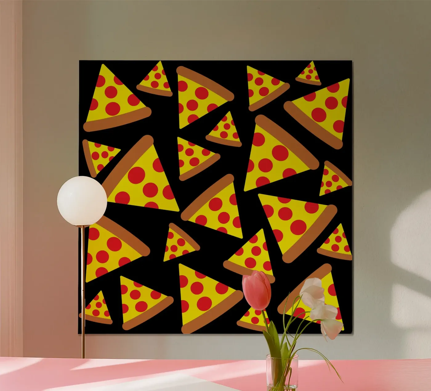 Pizza pattern Poster von baobabprintstore