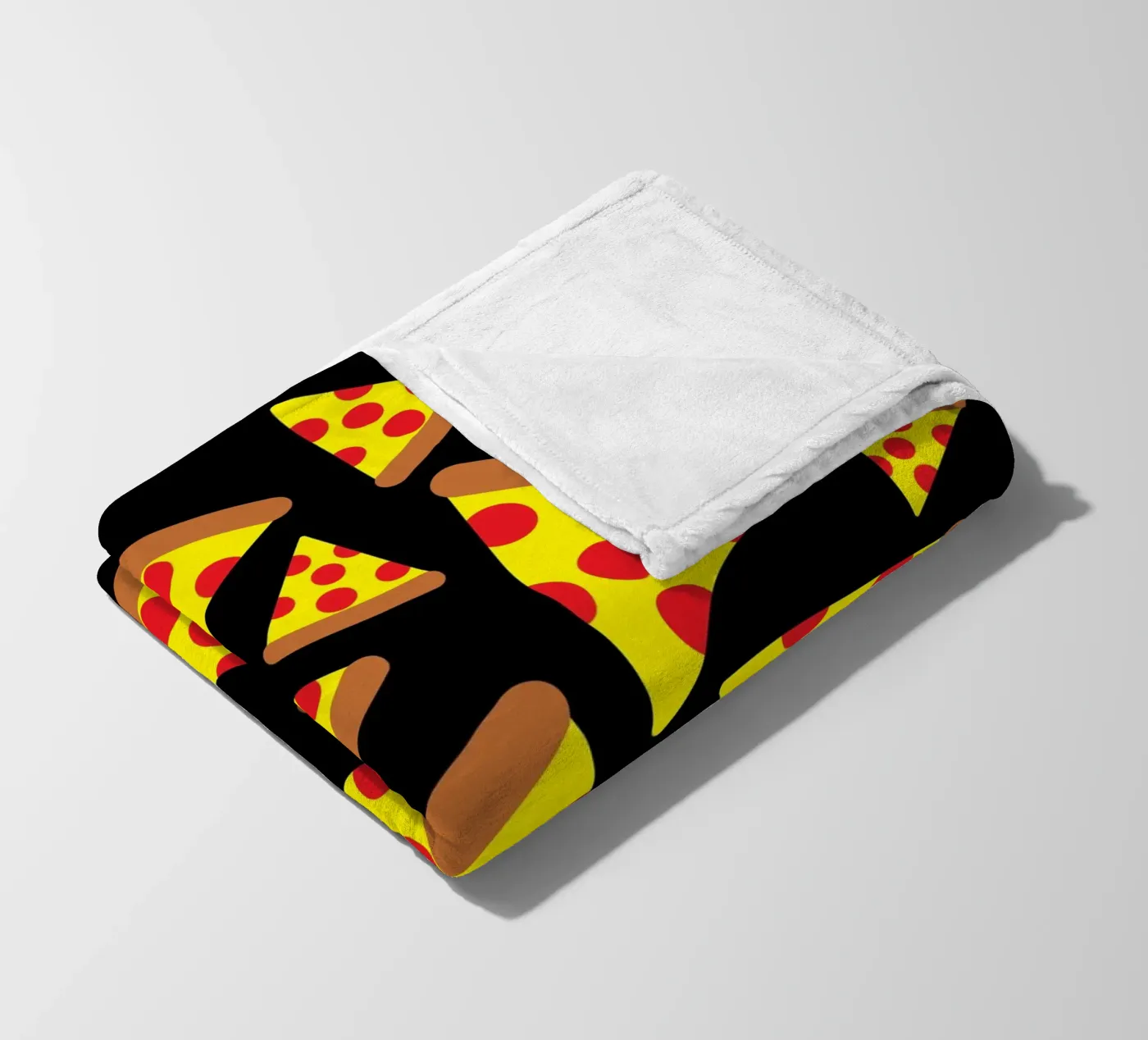 Pizza pattern fleecedeken van baobabprintstore
