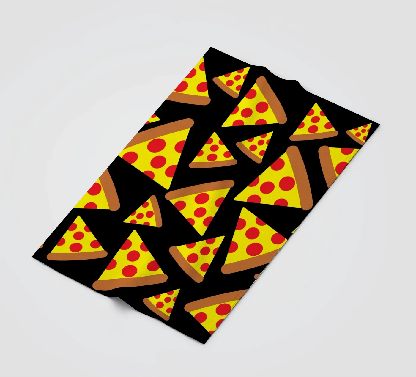 Pizza pattern fleecedeken van baobabprintstore