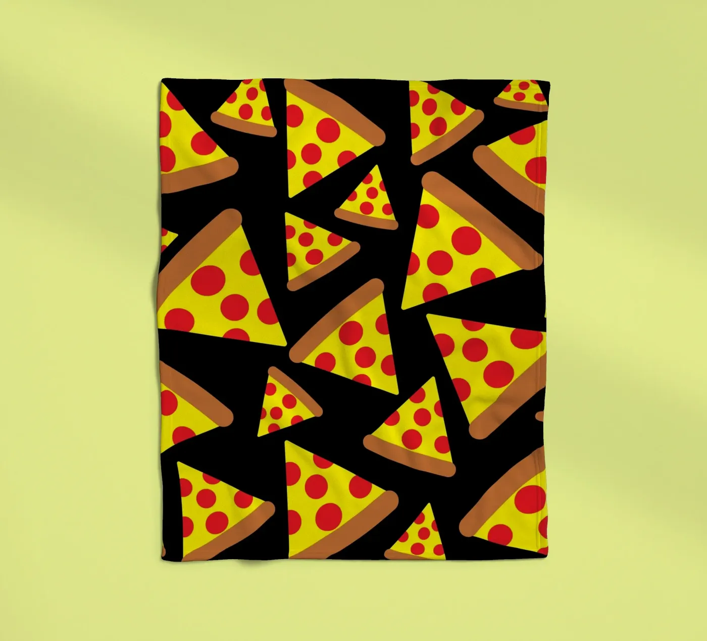 Pizza pattern fleecedeken van baobabprintstore