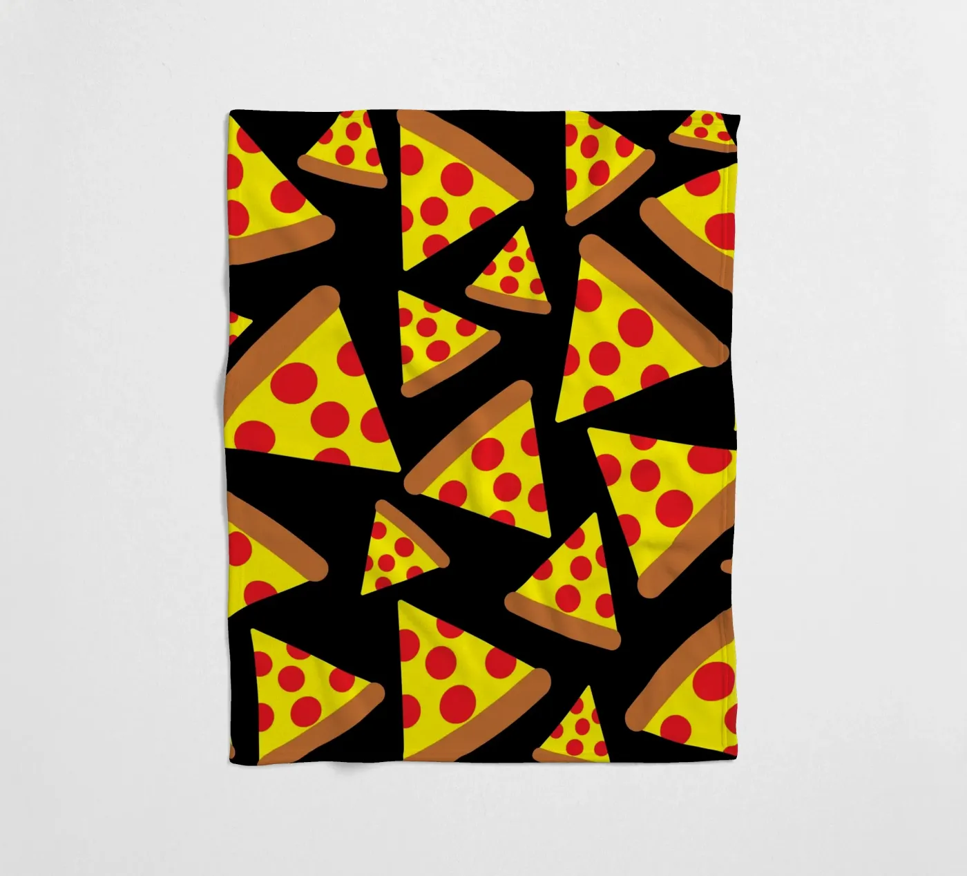 Pizza pattern fleecedeken van baobabprintstore