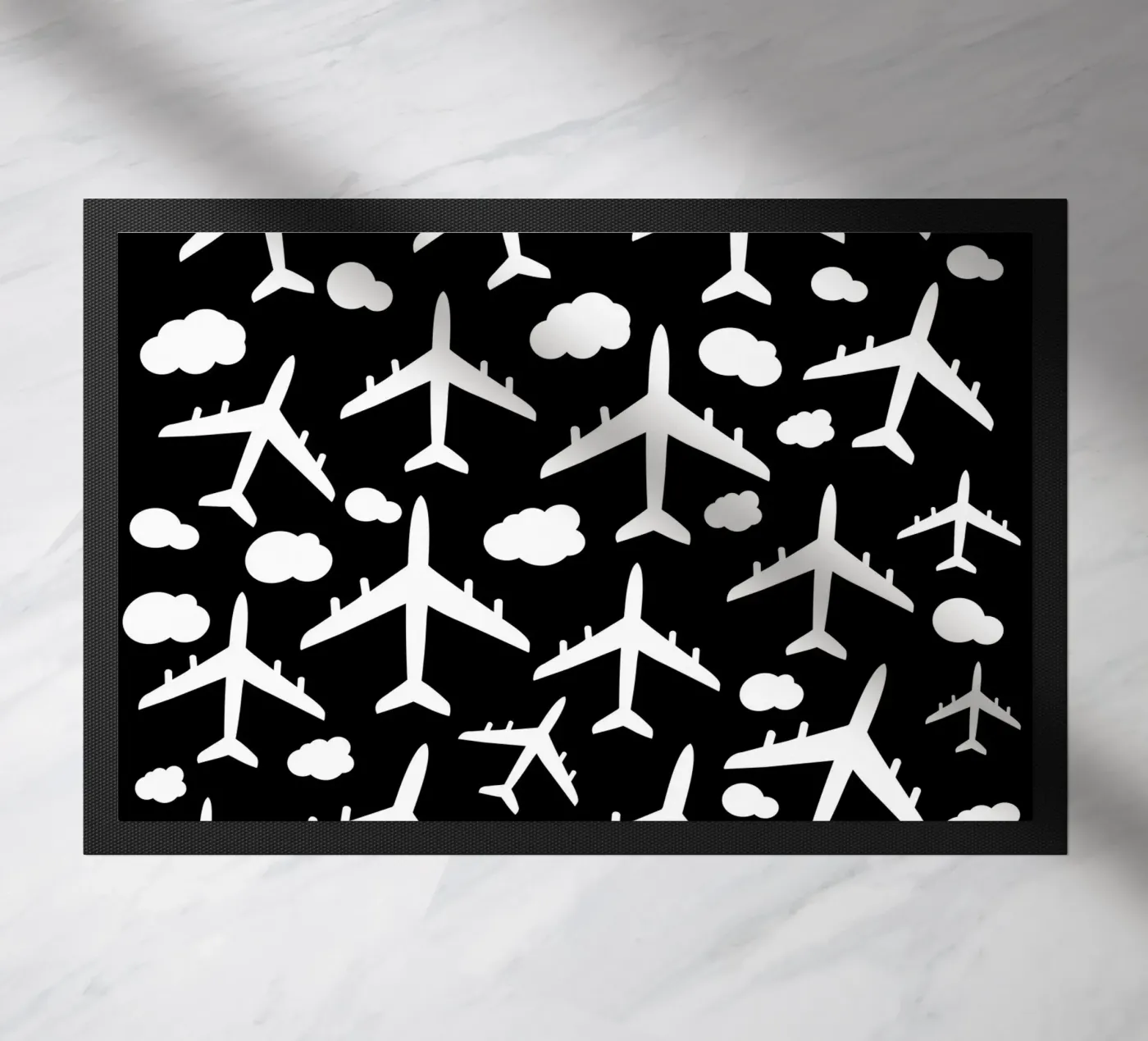 Flying aircraft pattern zerbino da baobabprintstore