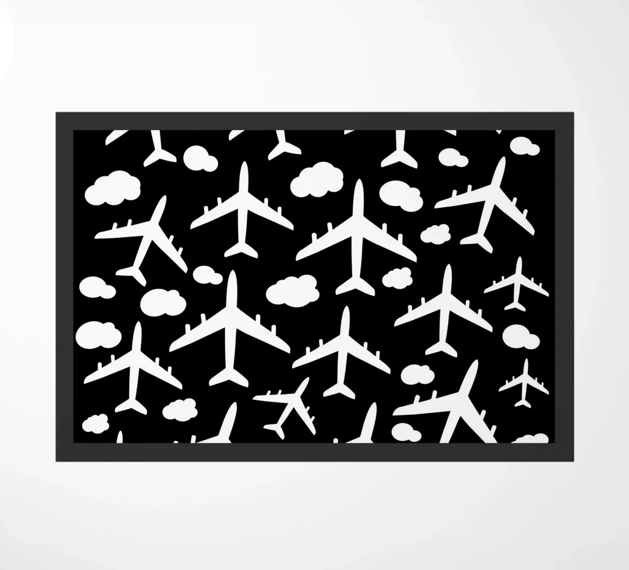 Flying aircraft pattern zerbino da baobabprintstore