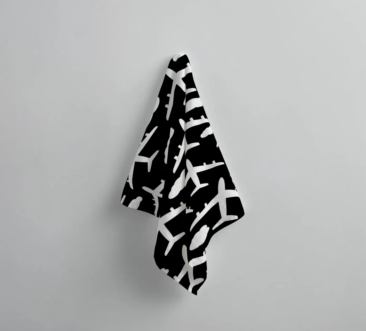 Flying aircraft pattern towel by baobabprintstore