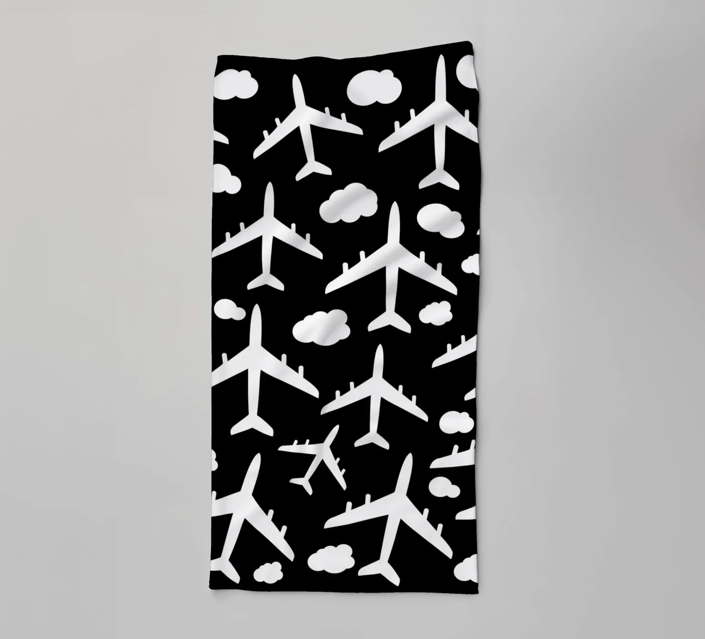 Flying aircraft pattern towel by baobabprintstore