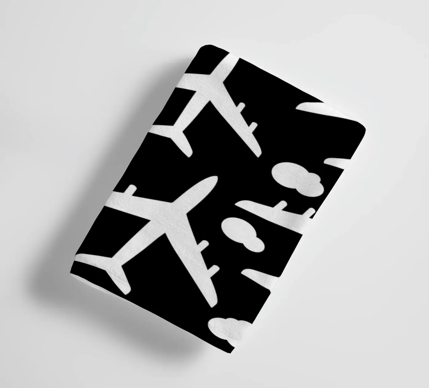 Flying aircraft pattern towel by baobabprintstore