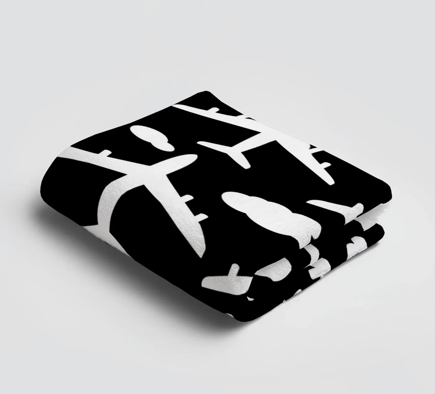 Flying aircraft pattern towel by baobabprintstore
