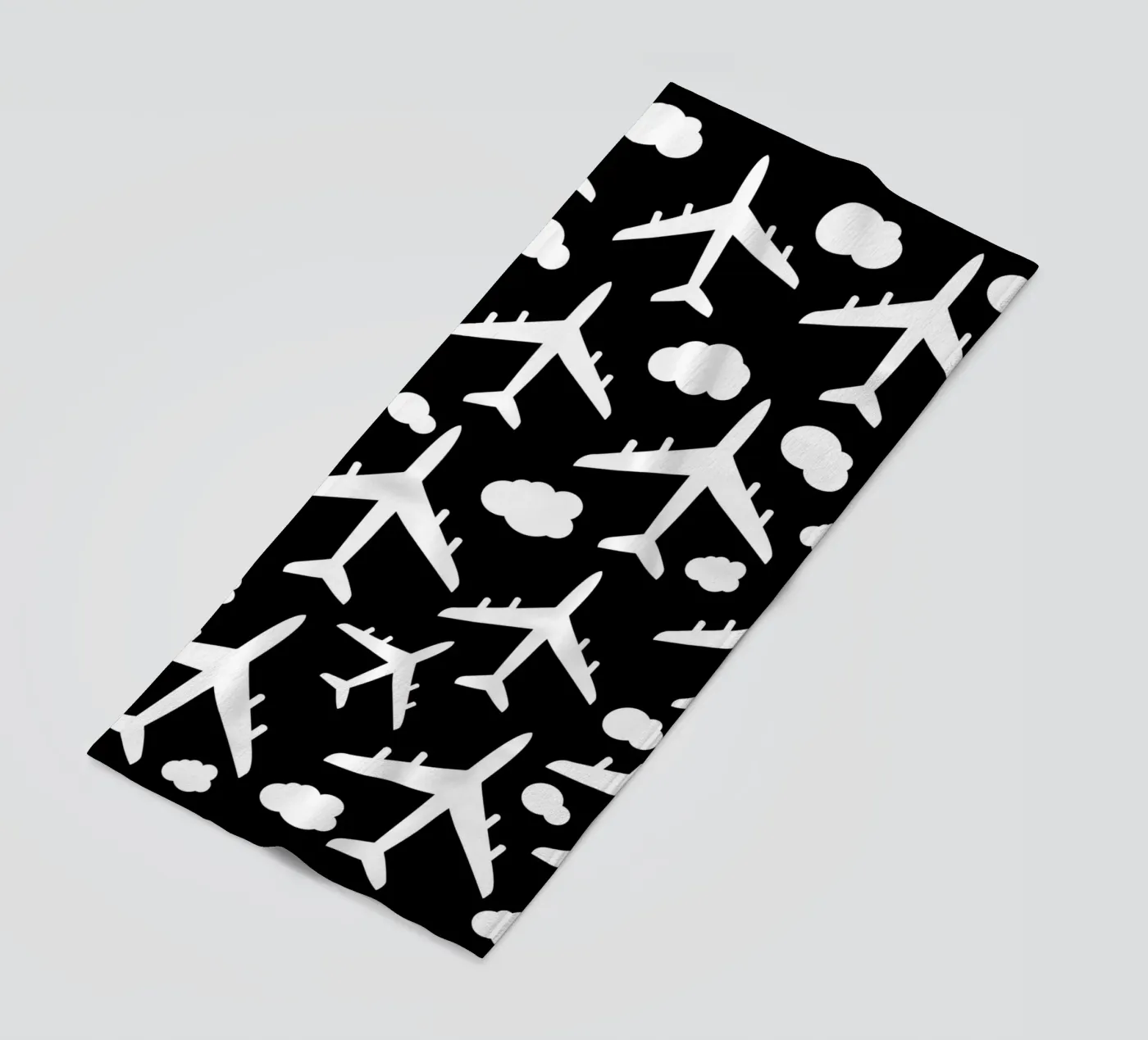 Flying aircraft pattern beach towel by baobabprintstore
