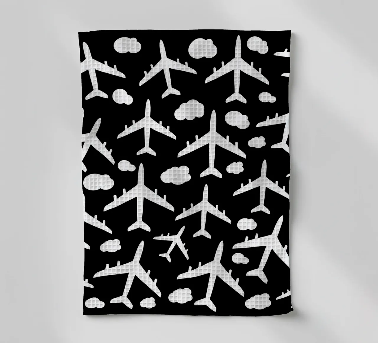 Flying aircraft pattern canovaccio da cucina da baobabprintstore