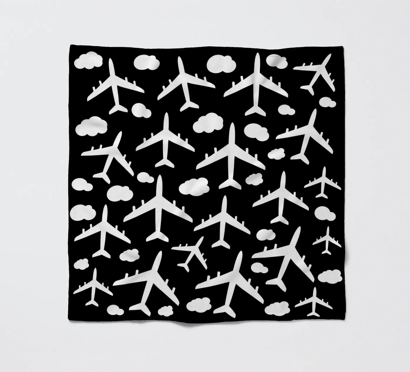 Flying aircraft pattern Fleecedecke von baobabprintstore