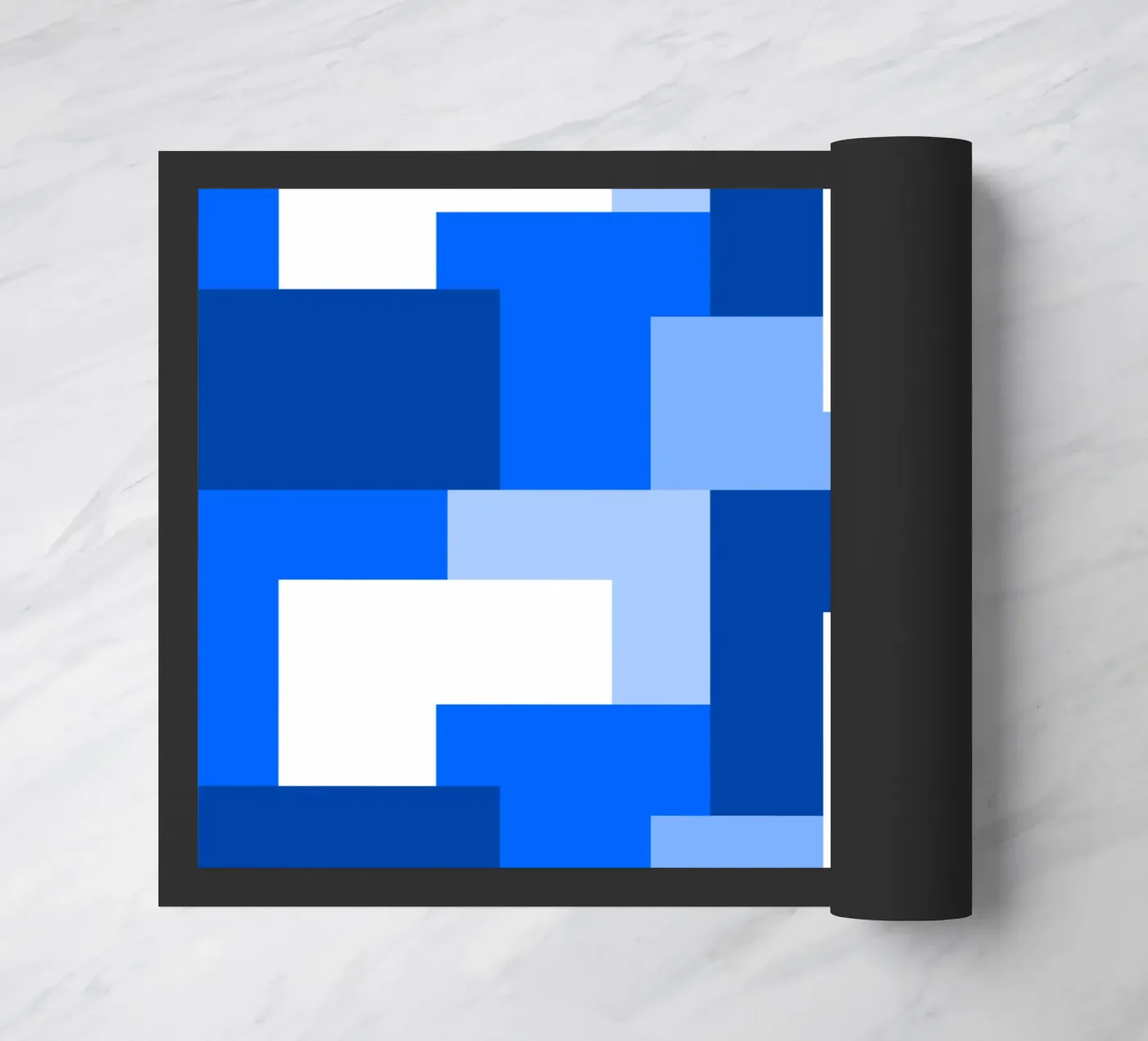 Blue square tiles zerbino da baobabprintstore