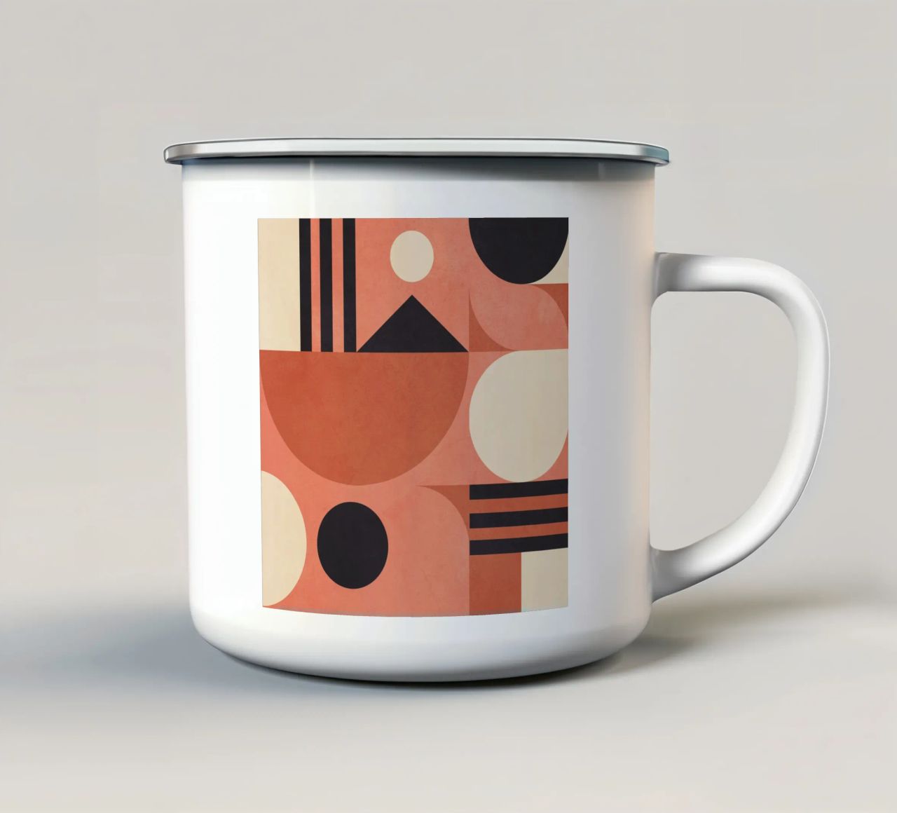 Forme geometriche 181 tazza in smalto da Gaite