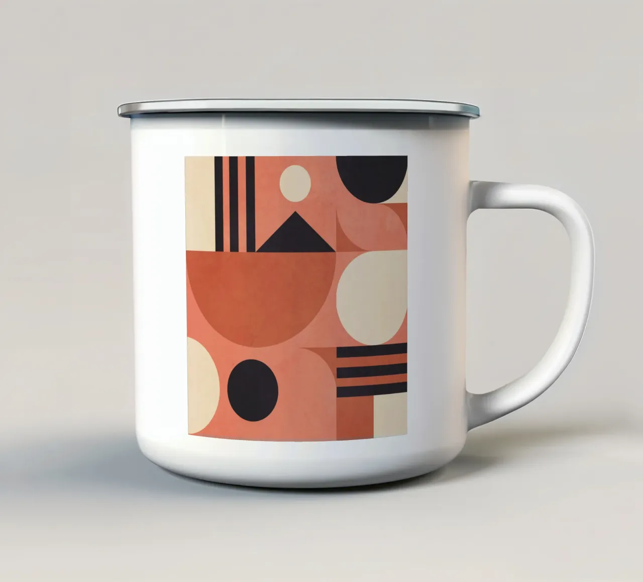 Formas geométricas 181 taza de esmalte de Gaite