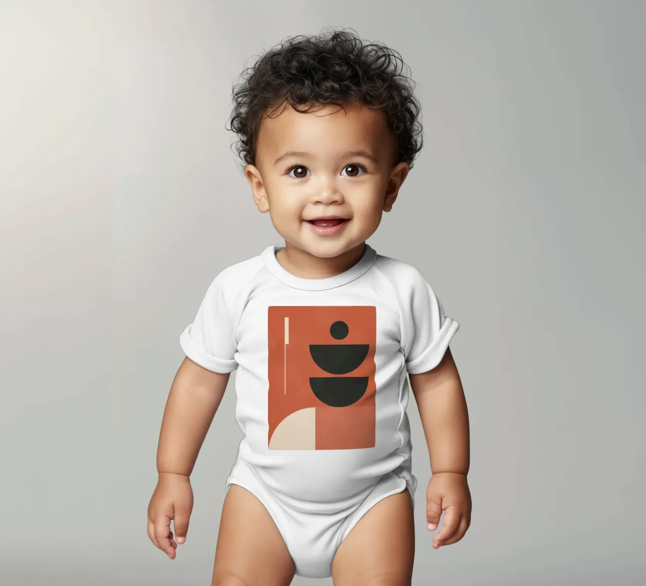 Forme geometriche 183 body neonato maniche corte da Gaite
