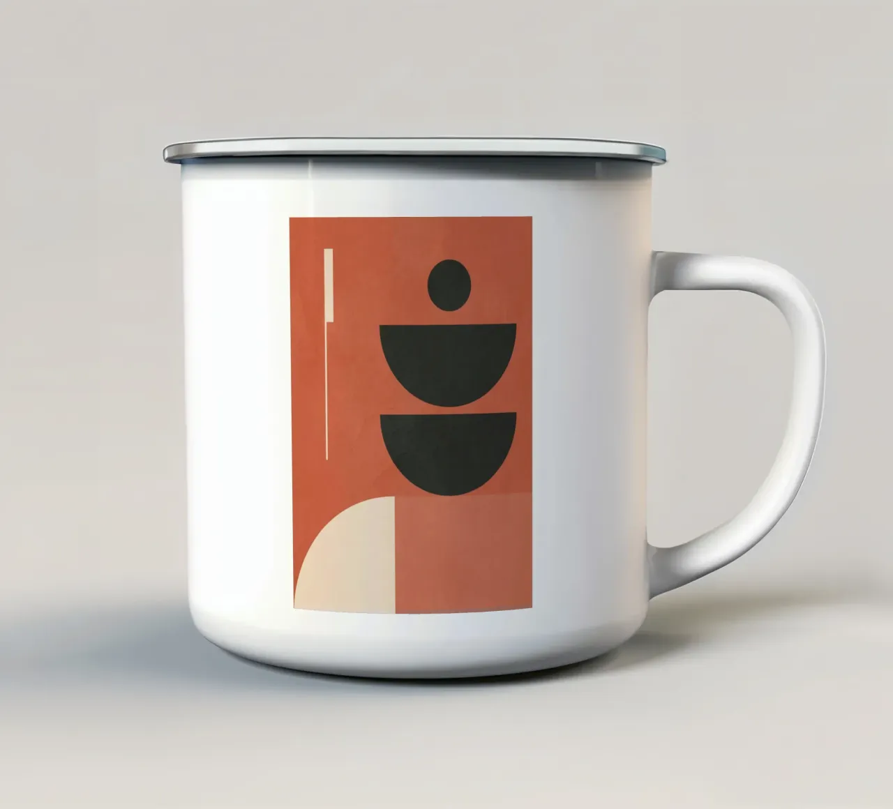 Formas geométricas 183 taza de esmalte de Gaite
