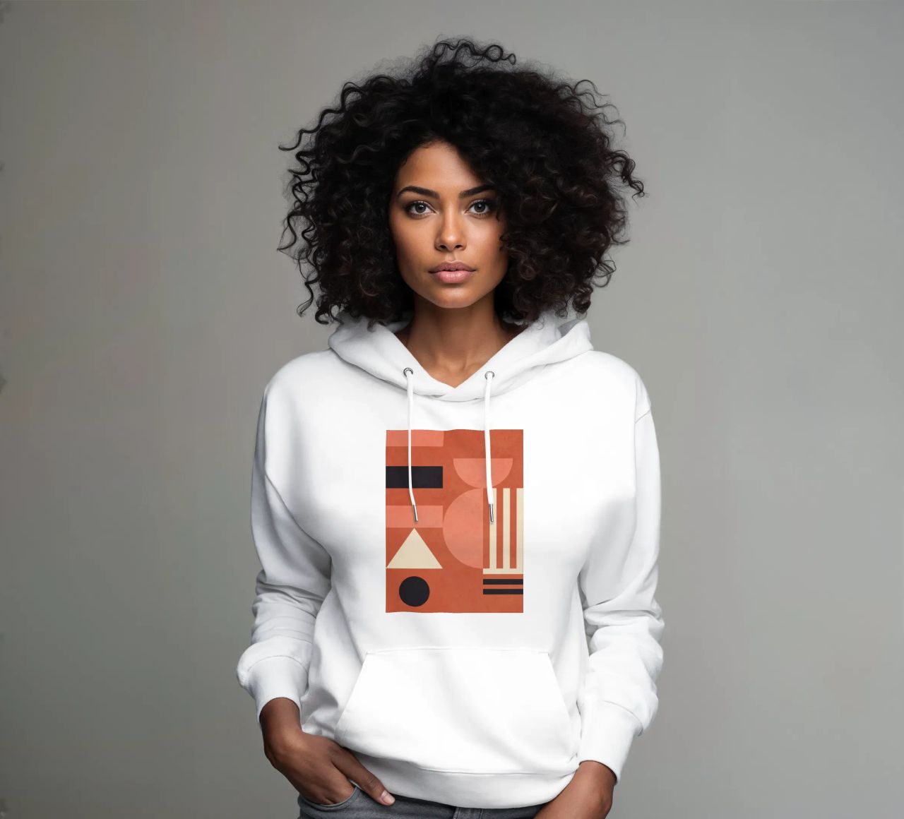Forme geometriche 182 felpa con cappuccio da Gaite