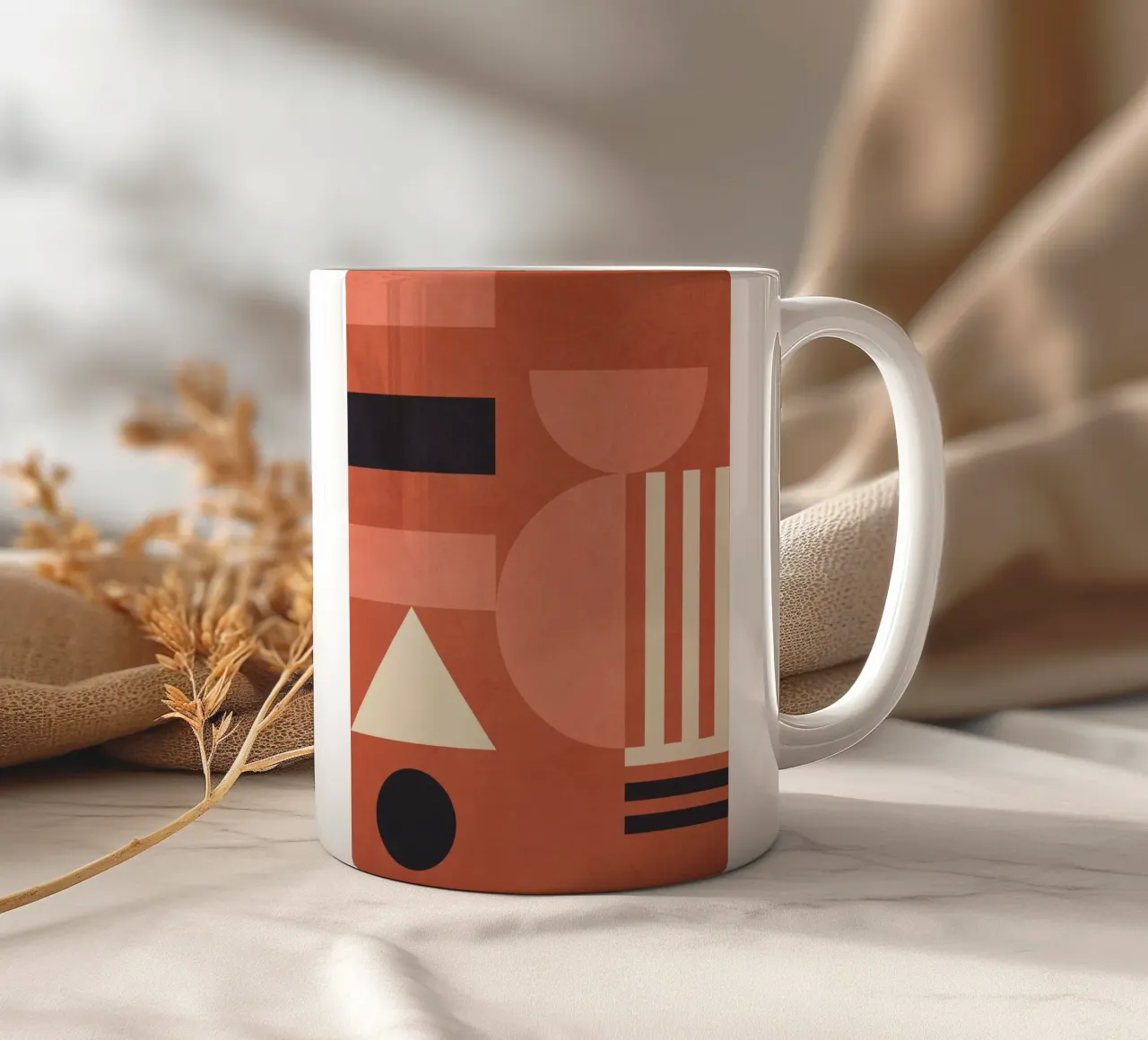 Geometrische Formen 182 Keramik Tasse von Gaite