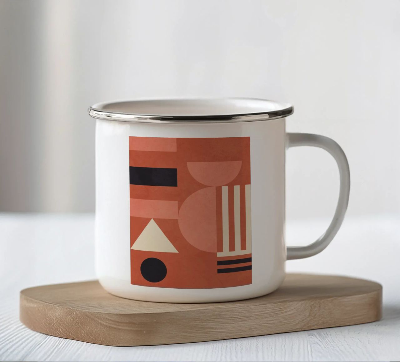 Forme geometriche 182 tazza in smalto da Gaite