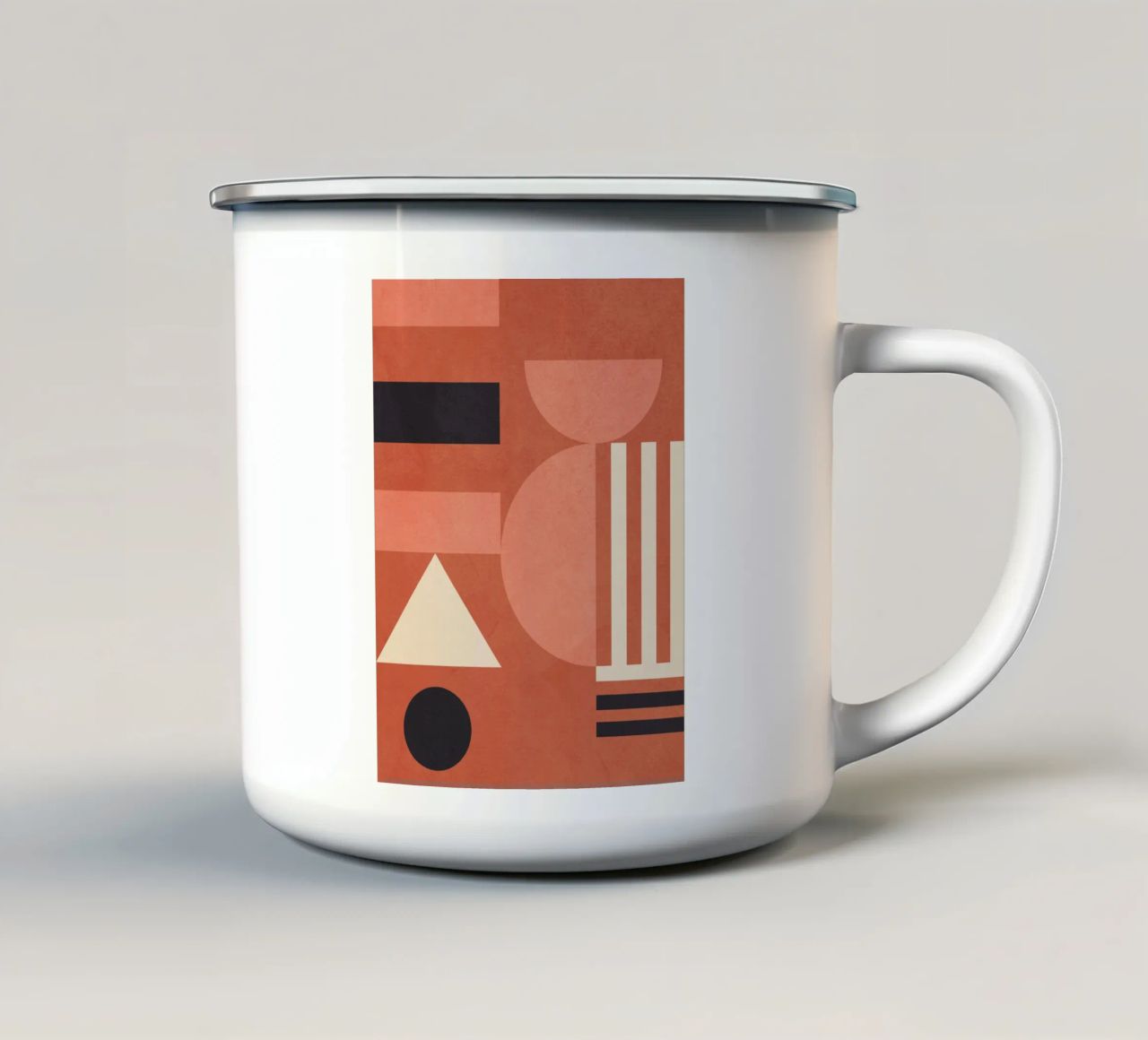 Forme geometriche 182 tazza in smalto da Gaite