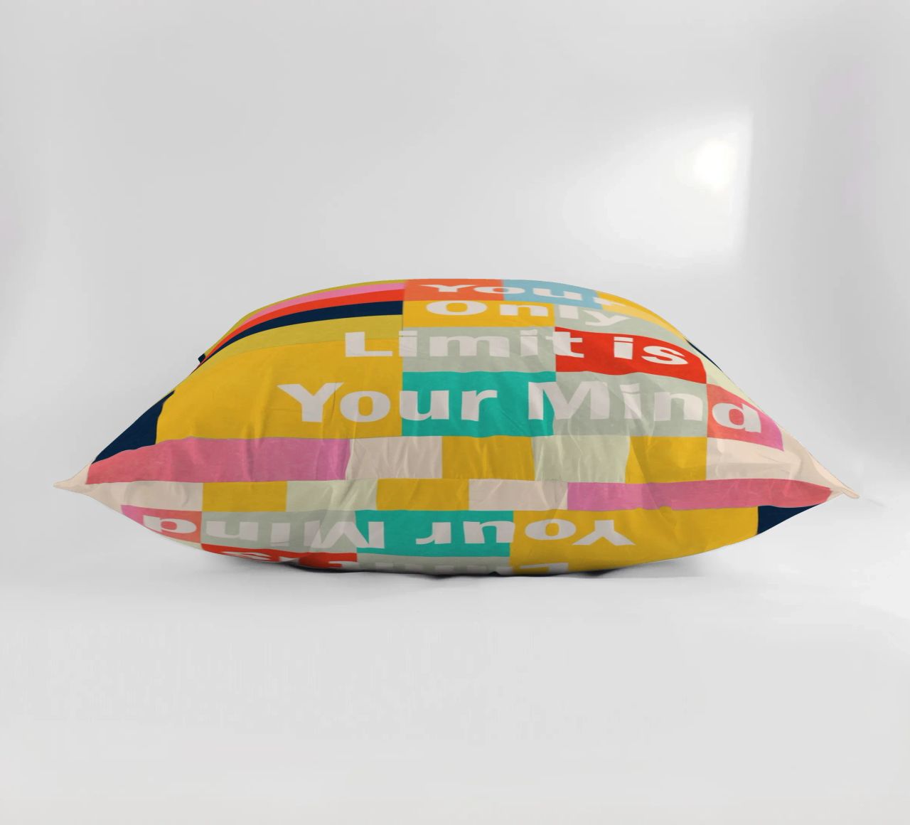 Your Only Limit Is Your Mind decorative cushion by Gaite