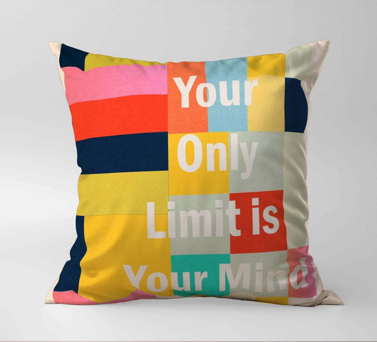 Your Only Limit Is Your Mind decorative cushion by Gaite