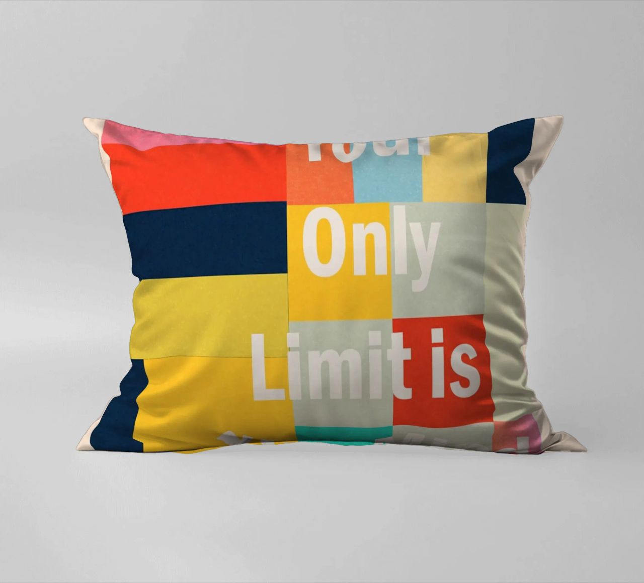 Your Only Limit Is Your Mind decorative cushion by Gaite