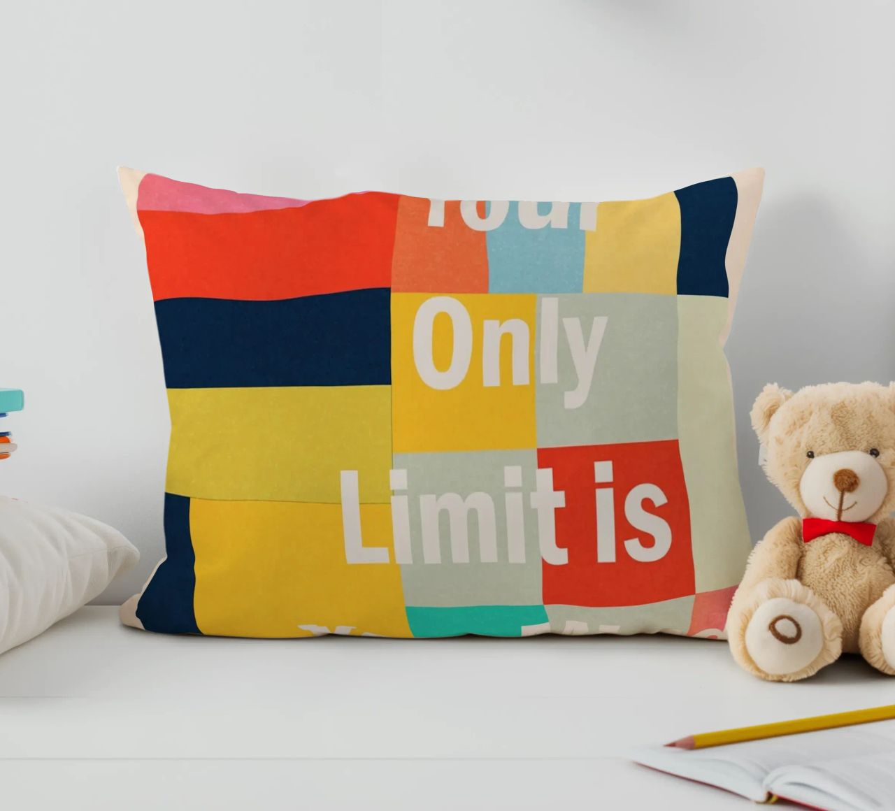 Your Only Limit Is Your Mind decorative cushion by Gaite