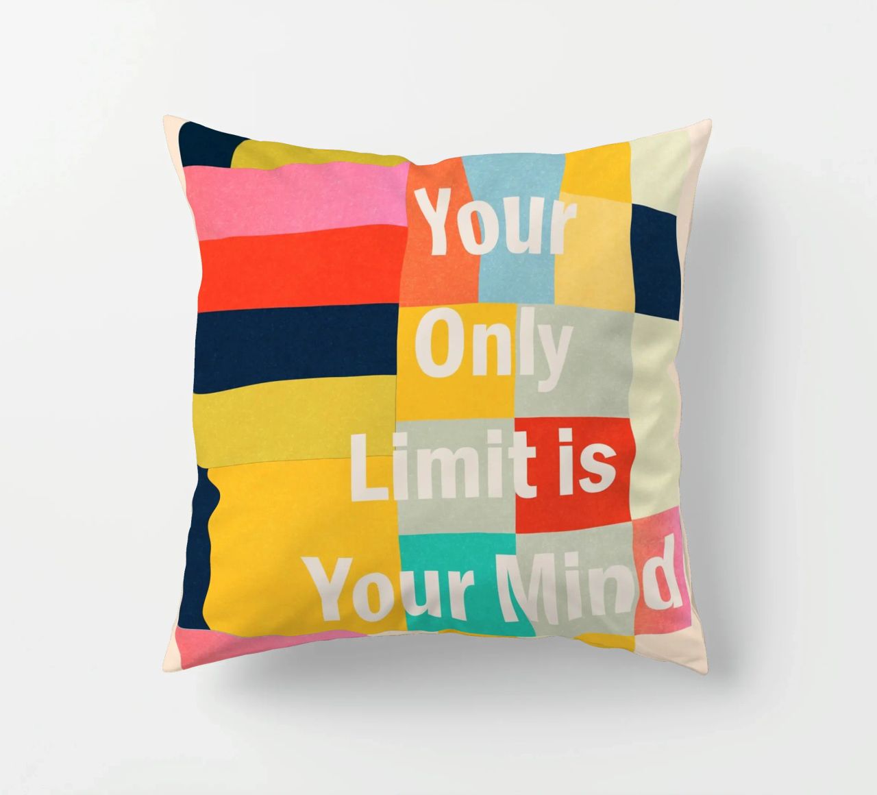 Your Only Limit Is Your Mind decorative cushion by Gaite