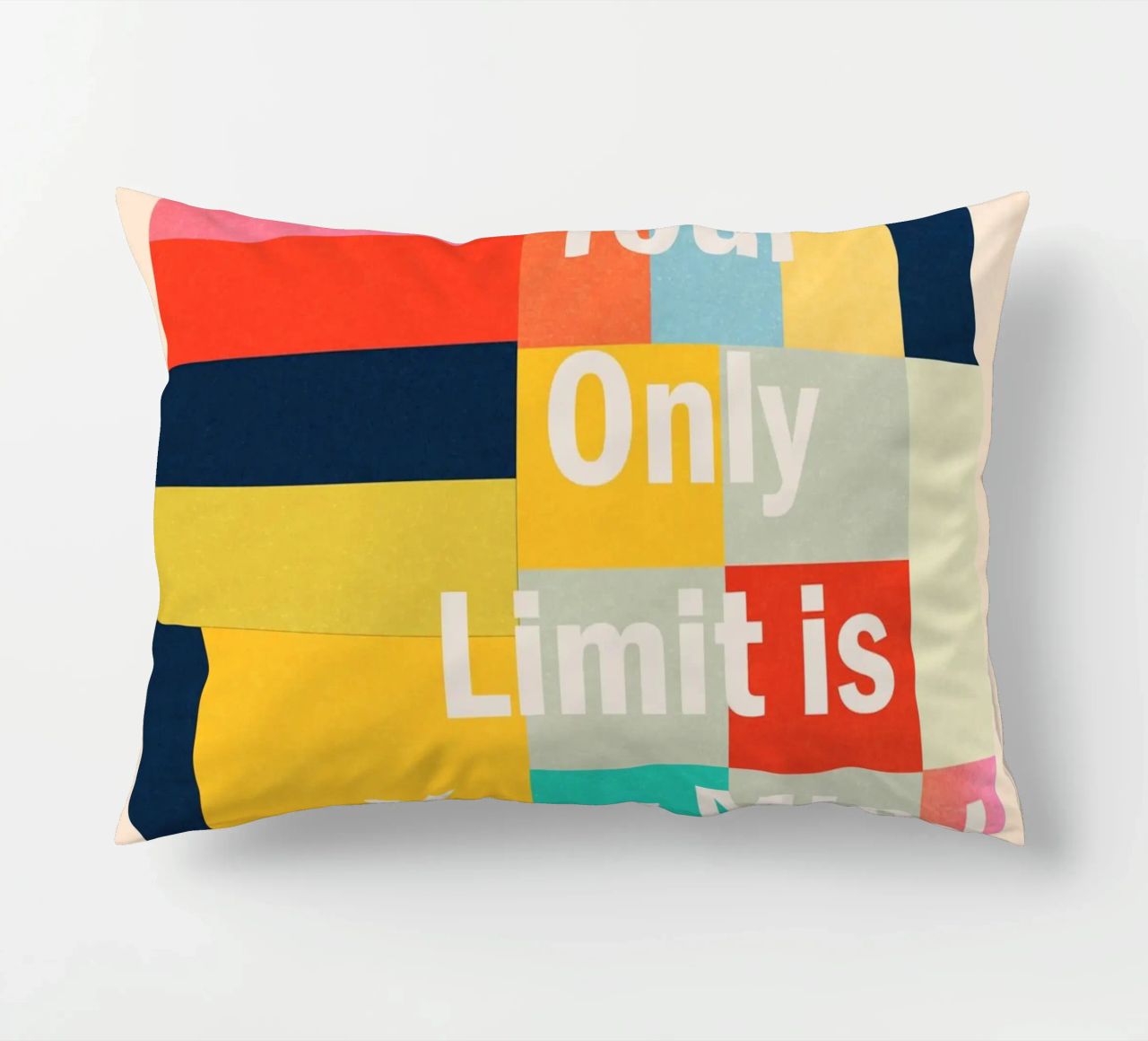 Your Only Limit Is Your Mind decorative cushion by Gaite