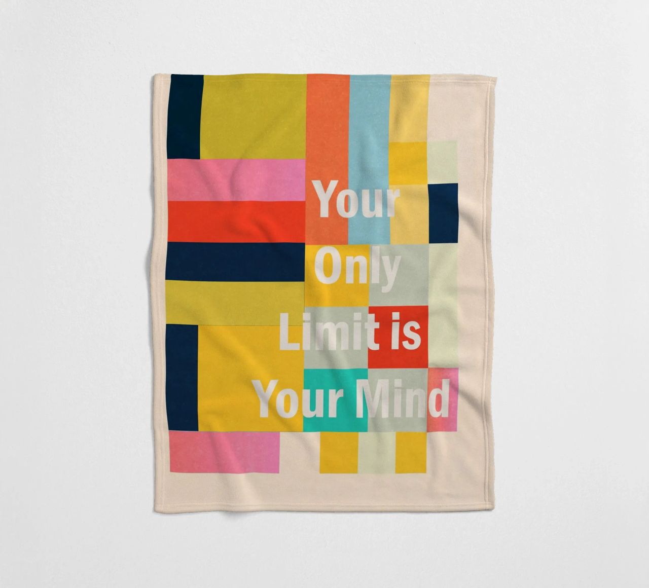 Your Only Limit Is Your Mind fleece blanket by Gaite