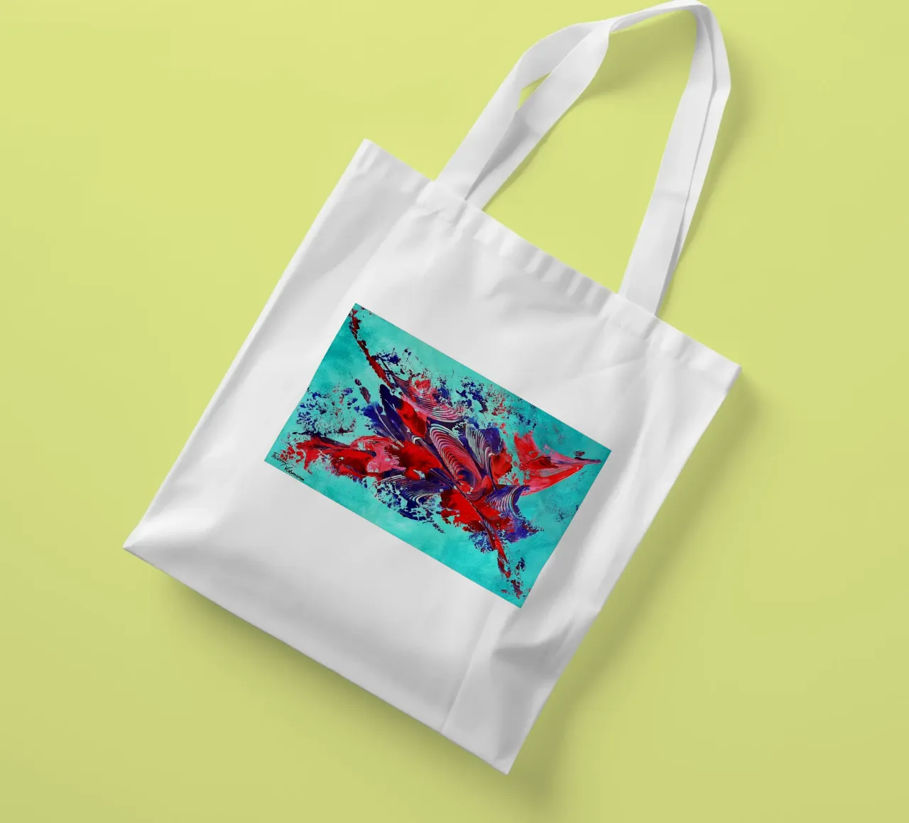 IDEAL GIFT 109 tote bag by Thierry Vobmann Abstract painting