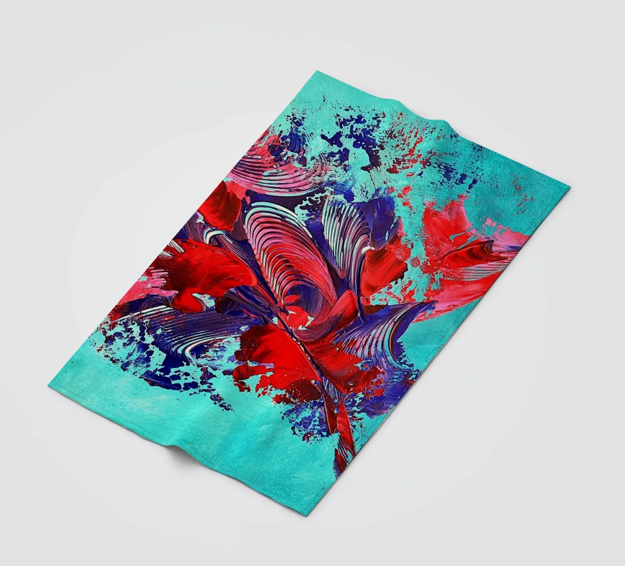 IDEAL GIFT 109 fleecedeken van Thierry Vobmann Abstract painting