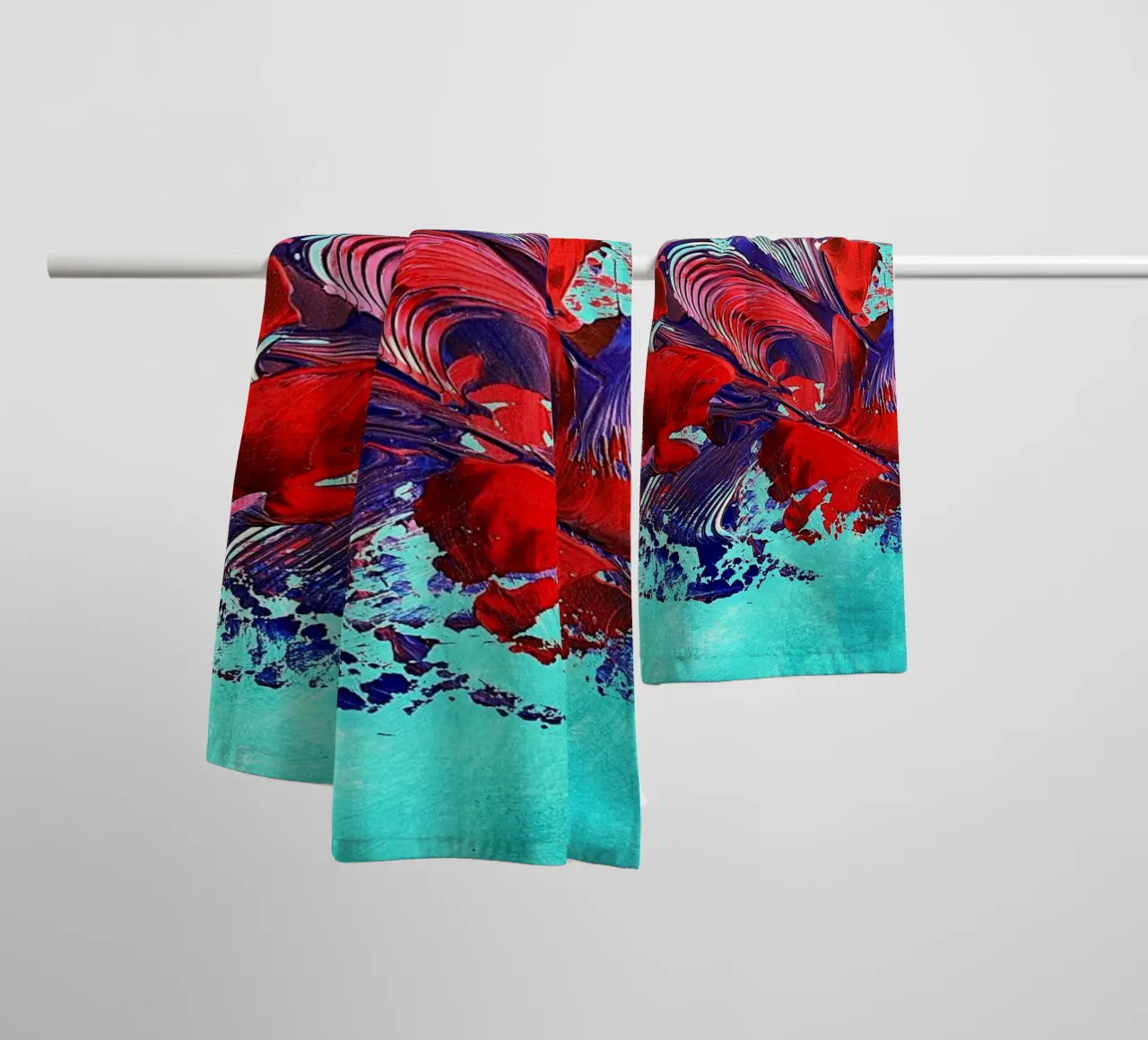 IDEAL GIFT 109 towel by Thierry Vobmann Abstract painting