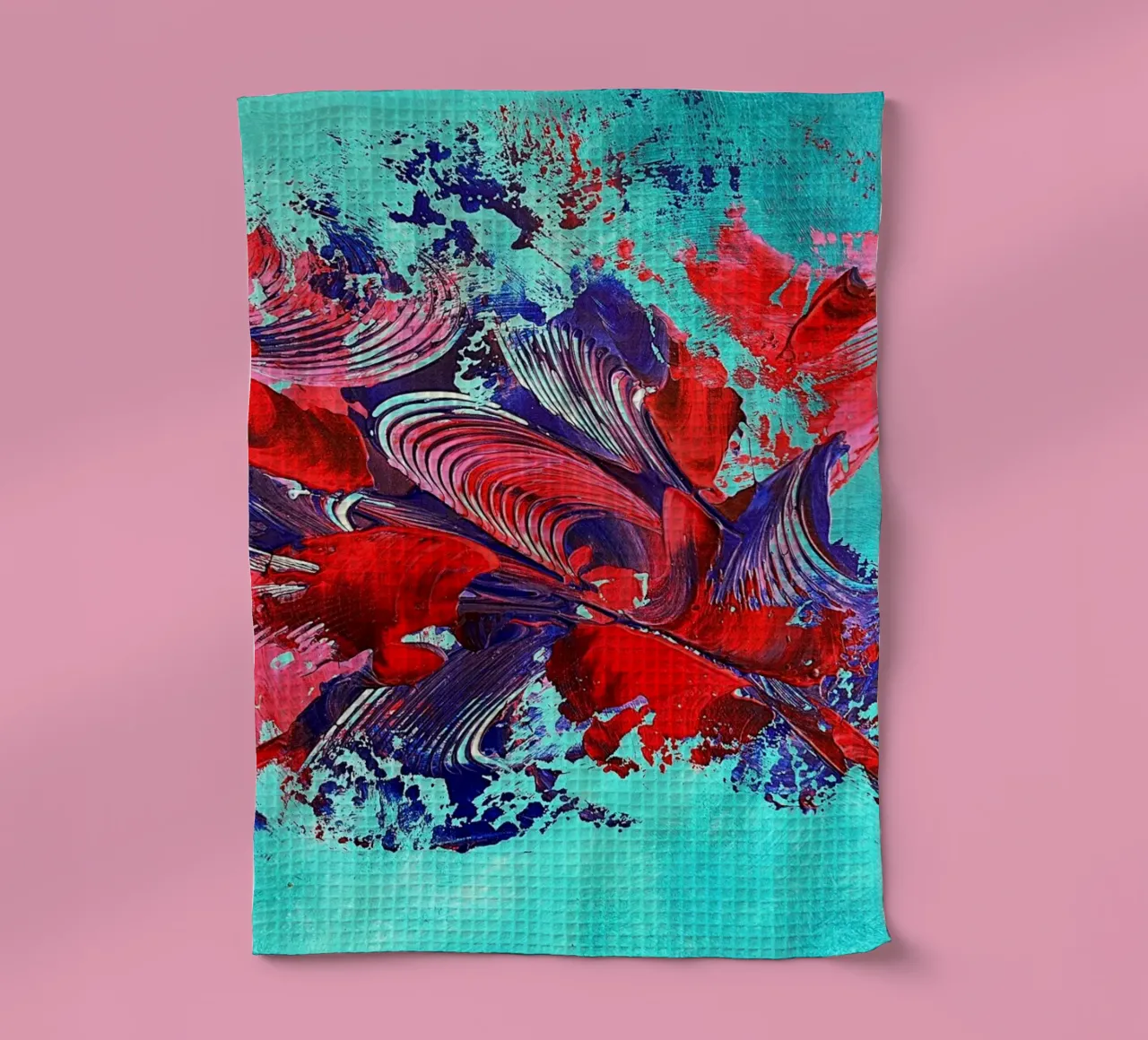IDEAL GIFT 109 tea towel by Thierry Vobmann Abstract painting