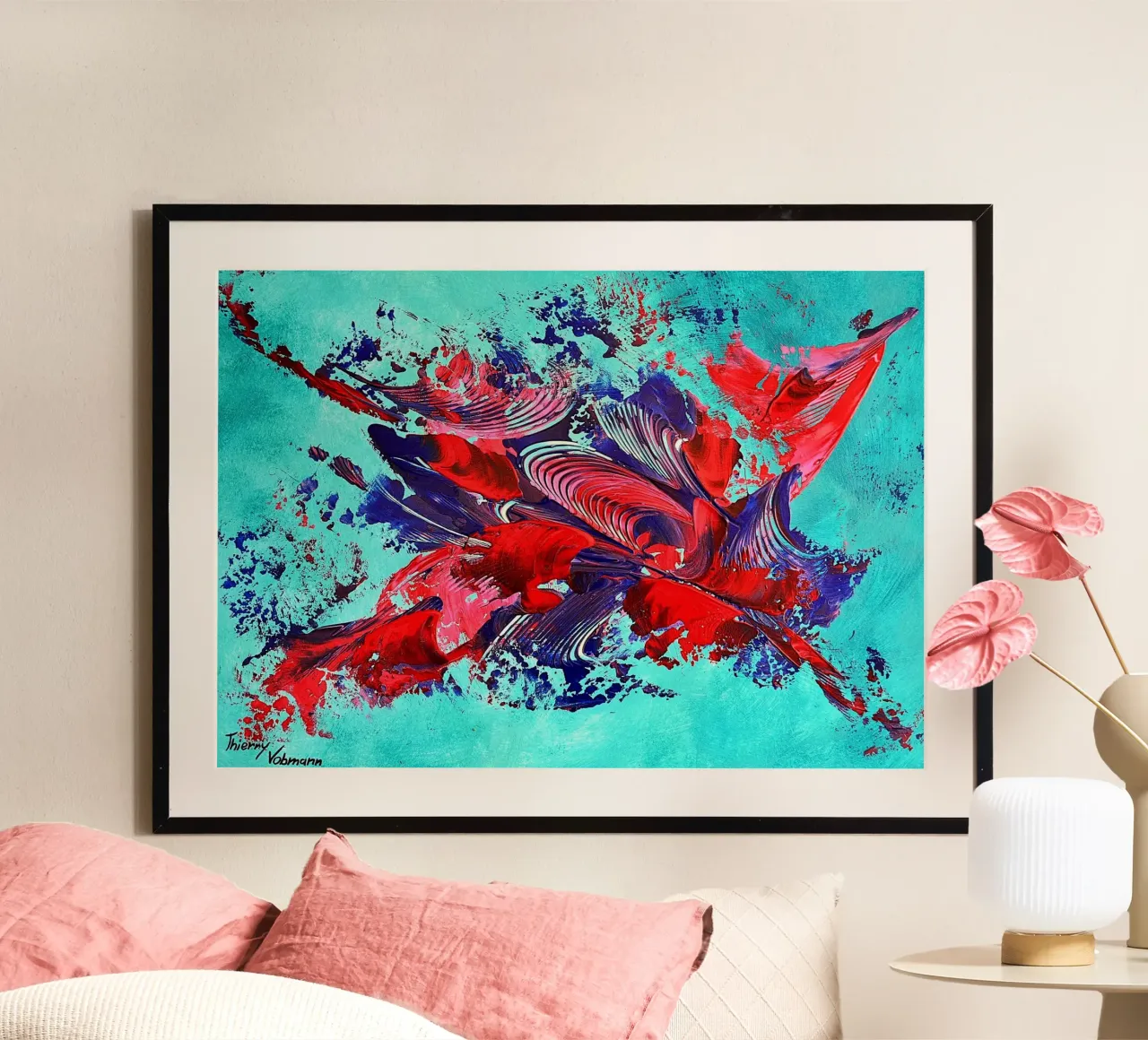 IDEAL GIFT 109 hahnemühle by Thierry Vobmann Abstract painting