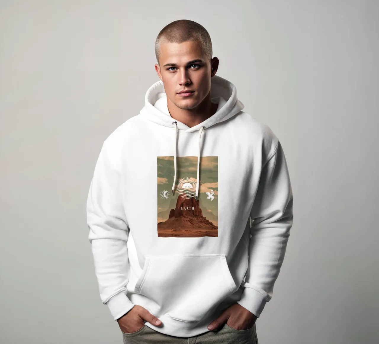 Earth felpa con cappuccio da ArtColorCreation