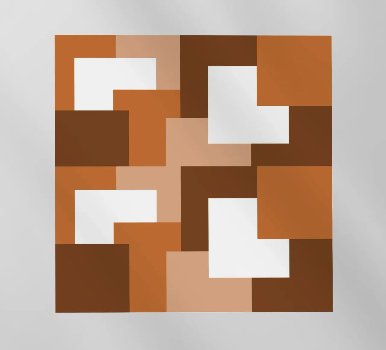Brown square tiles pellicola backlit da baobabprintstore