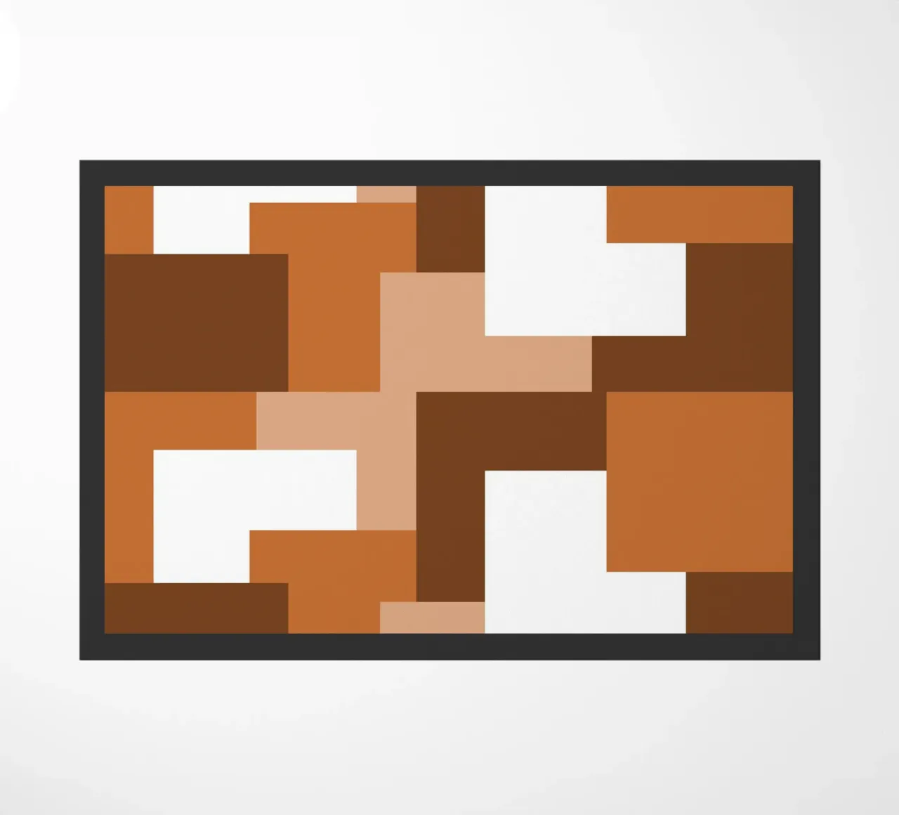 Brown square tiles zerbino da baobabprintstore