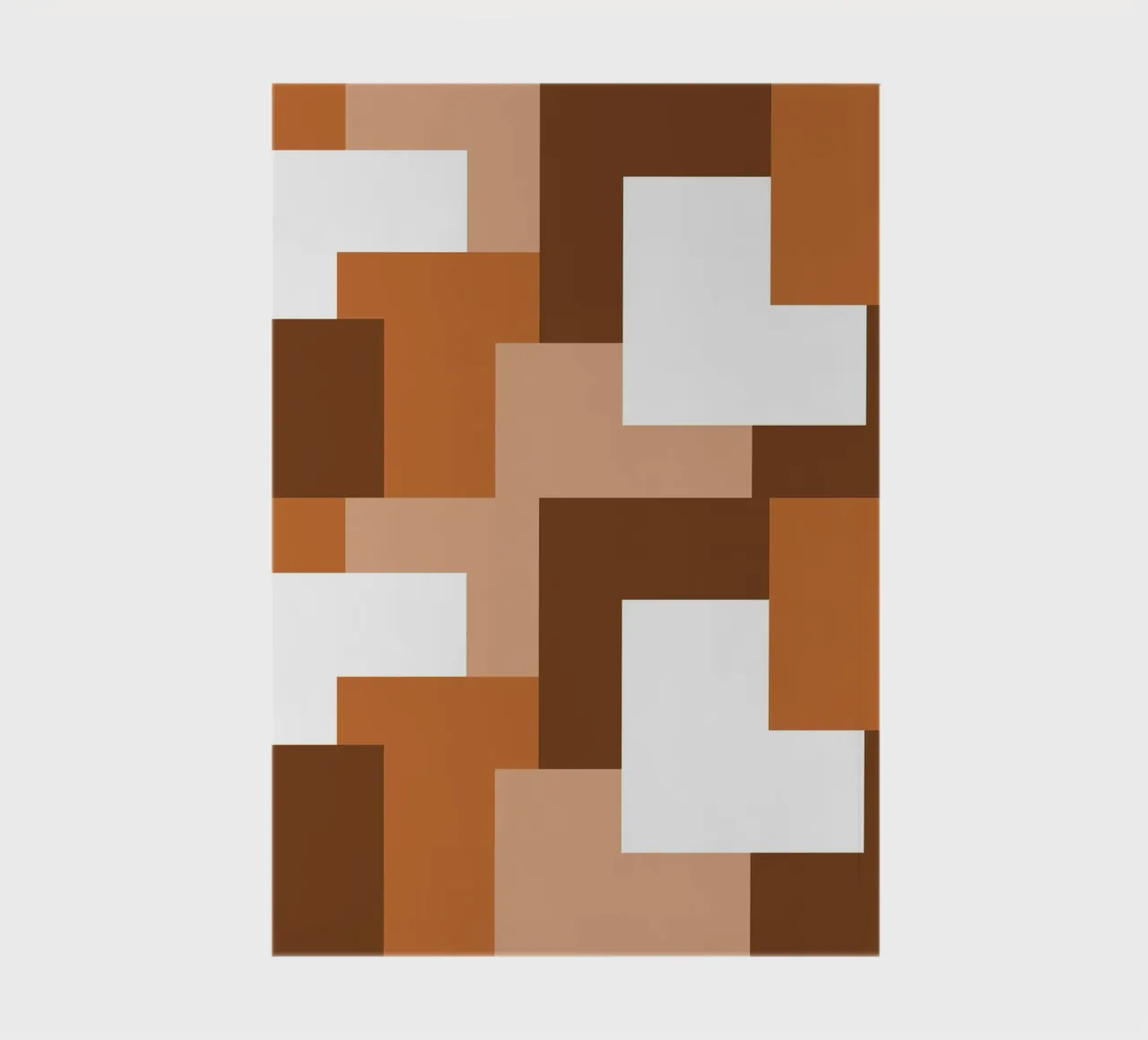 Brown square tiles notebook by baobabprintstore