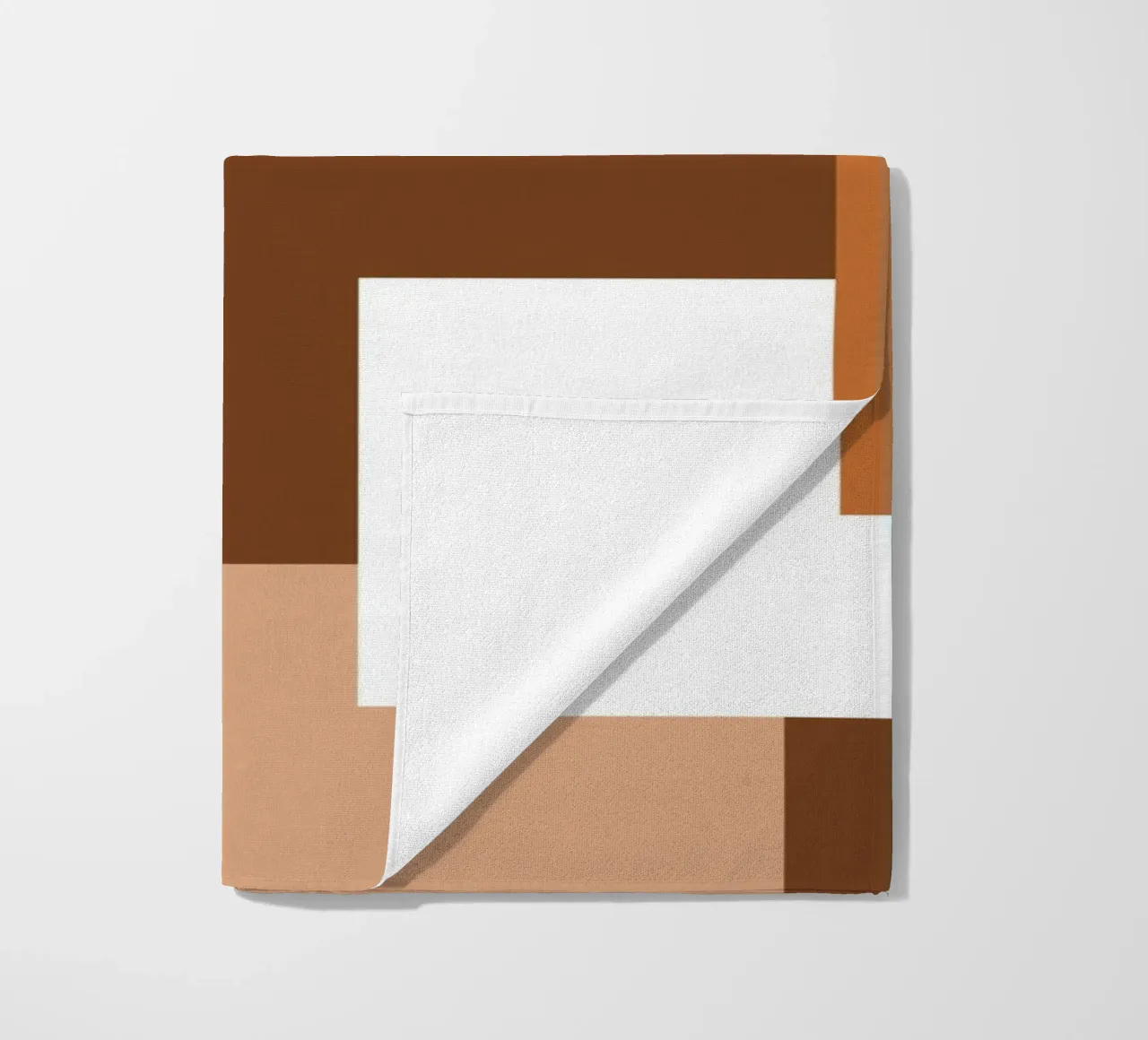 Brown square tiles telo mare da baobabprintstore