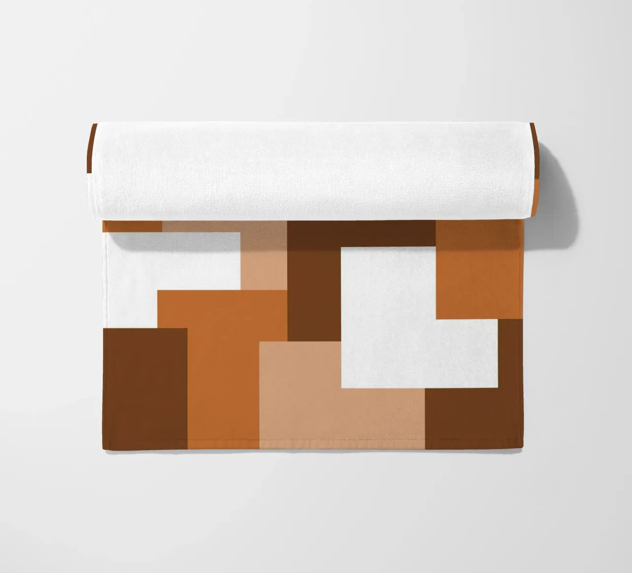 Brown square tiles telo mare da baobabprintstore