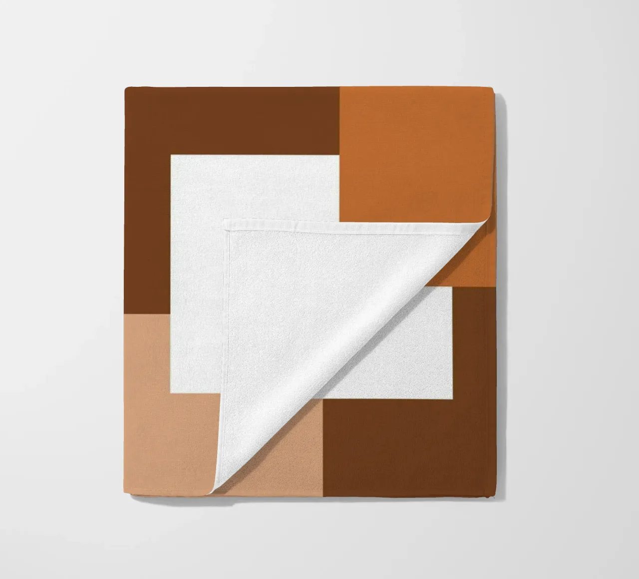 Brown square tiles telo mare da baobabprintstore