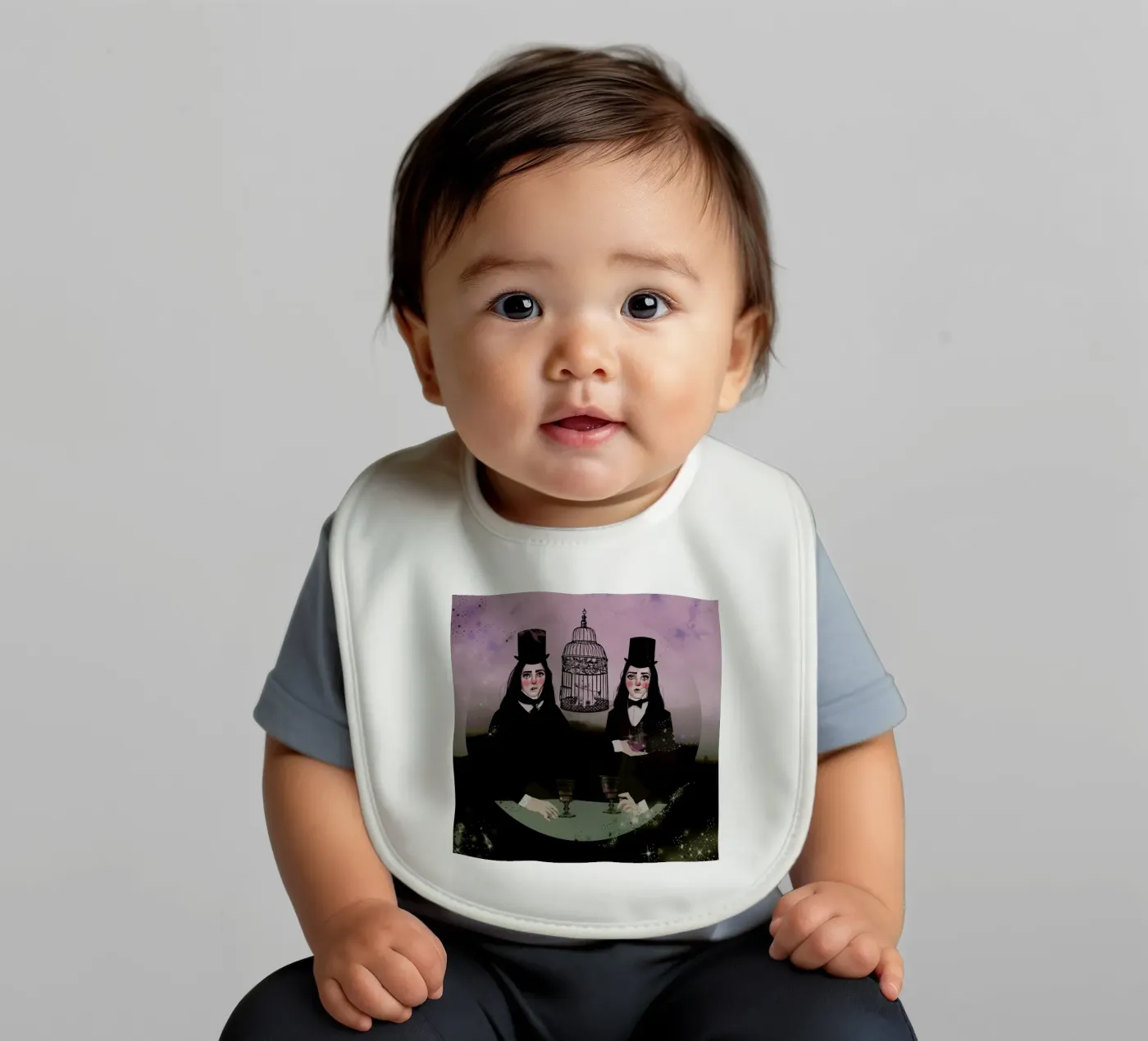 Wizards baby bib by Agnes KR Patience