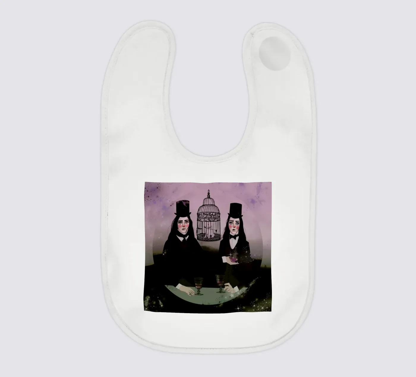 Wizards baby bib by Agnes KR Patience