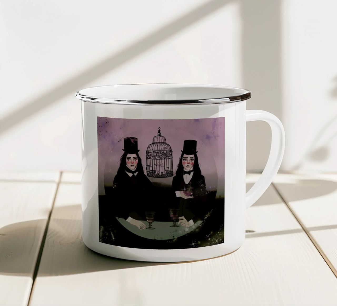 Wizards tazza in smalto da Agnes KR Patience