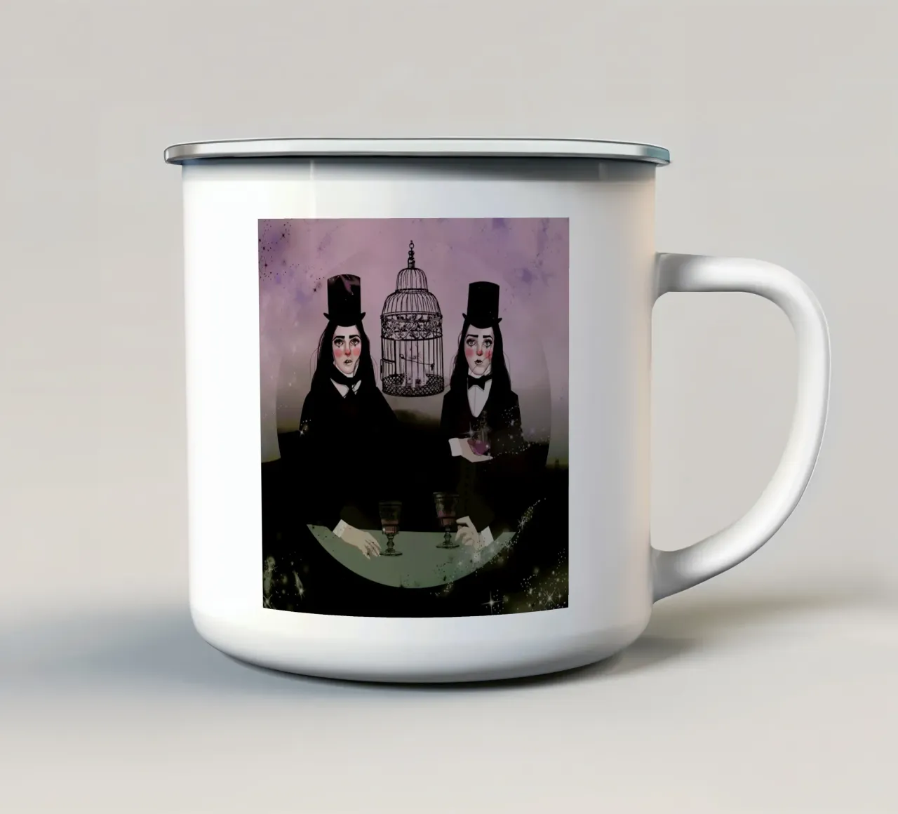 Wizards tazza in smalto da Agnes KR Patience